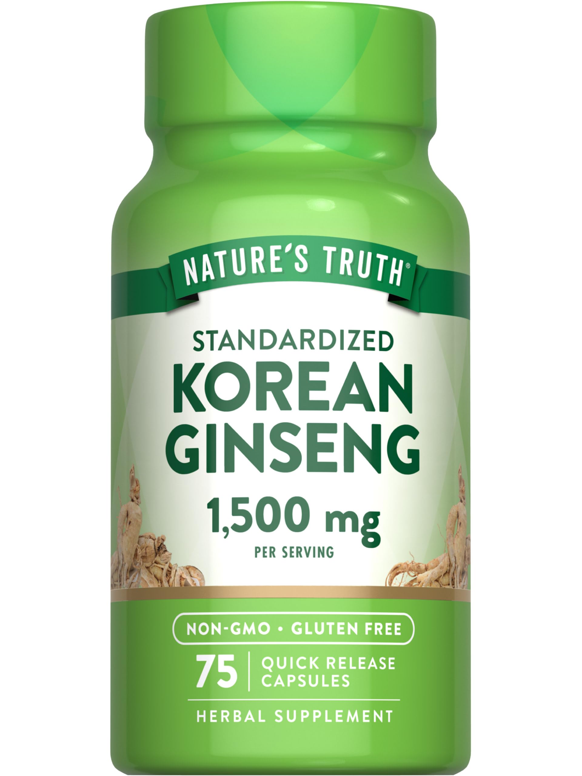 Amazon.com: Nature's Truth Korean Ginseng Capsules | 75 Count